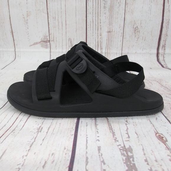 Chaco Sandals Chillos Sport Slingback Flats Black Open Toe Strappy Women's 8 - Picture 4 of 9